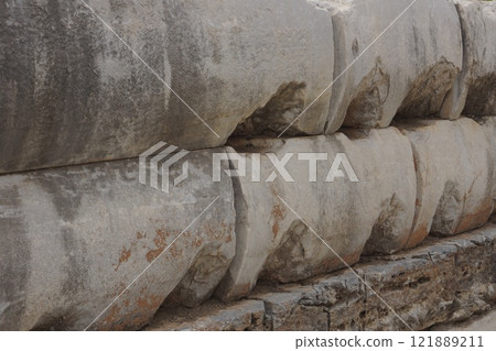 The ruins of Ephesus near Izmir, Turkey 121889211