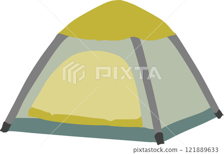 Tent graphic illustration 121889633
