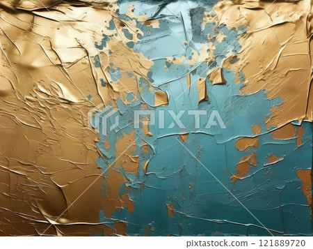 the AI Image Generator, Abstract Gold And Silver Metallic Texture 121889720