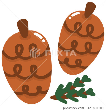 walnut, nuts, hand drawn 121890109