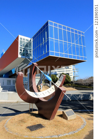 Whale sundial installed at Katsurahama Beach Whale sundial installed at Katsurahama Beach 121890351