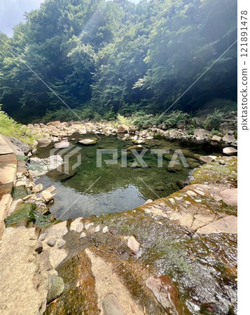 群馬縣名產河溫泉的尻燒溫泉 群馬縣名產河溫泉的尻燒溫泉 121891478