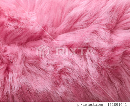 Pink Fur Texture Close-Up Pink Fur Texture Close-Up 121891641