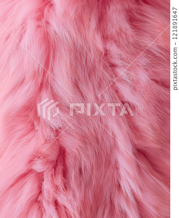 Pink Fur Texture Close-Up 121891647
