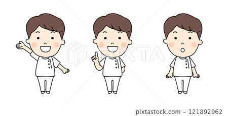 Nurse's pose set 121892962