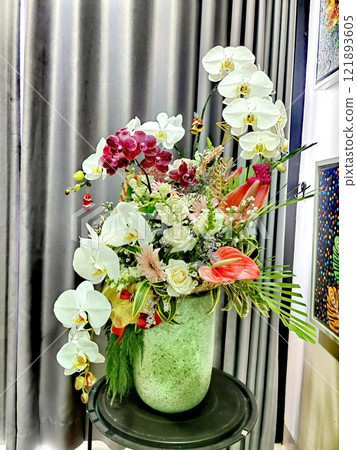 colorful flower bouquet arrangement of various colorful flower bouquet arrangement of various 121893605
