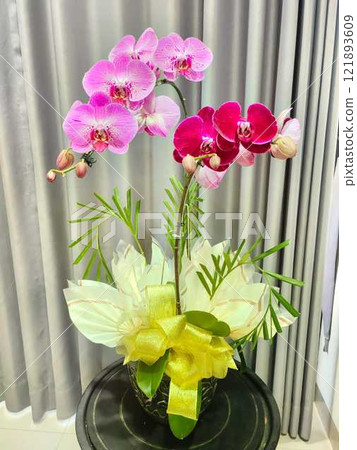 vase of flowers on the table vase of flowers on the table 121893609