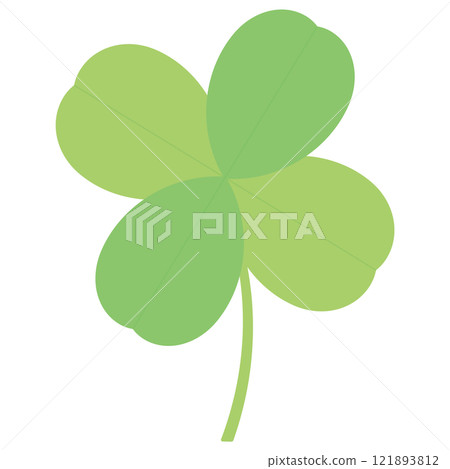 Simple illustration of a clover 121893812