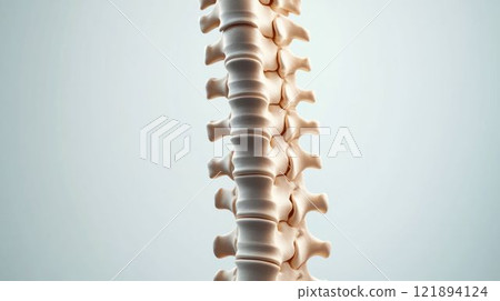 Detailed Anatomical View of Human Spine 121894124