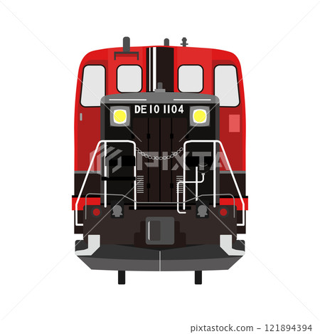 DE10內燃機車嵯峨野台車塗裝正面圖 121894394