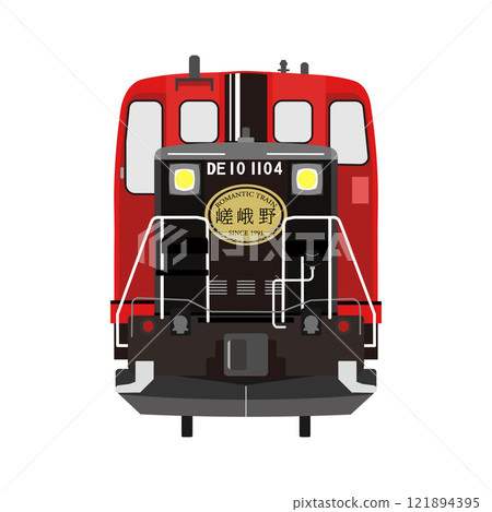 嵯峨野觀光鐵路無軌電車列車正面圖 121894395