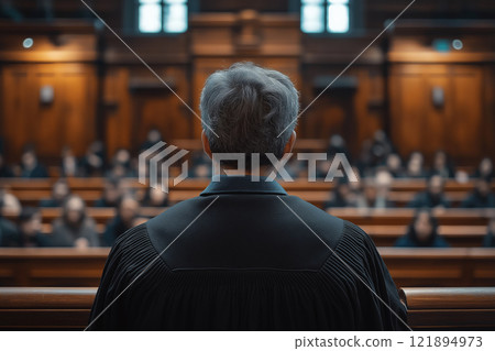 Court of law and justice trial. AI-generated item 121894973
