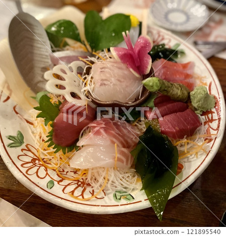 Tokyo Restaurant Course Meal Sashimi Platter Tokyo Restaurant Course Meal Sashimi Platter 121895540
