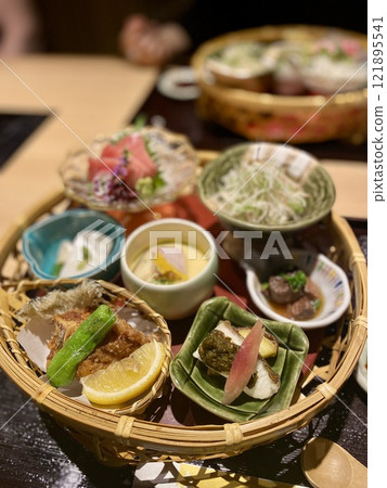 Tokyo Restaurant Course menu Appetizer Hanago Tuna 121895541