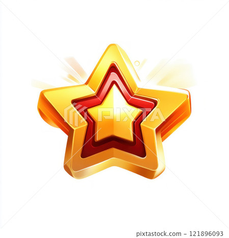 Colorful Star Emblems 121896093