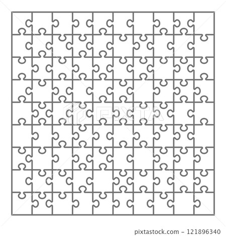 簡單的拼圖遊戲插圖 121896340