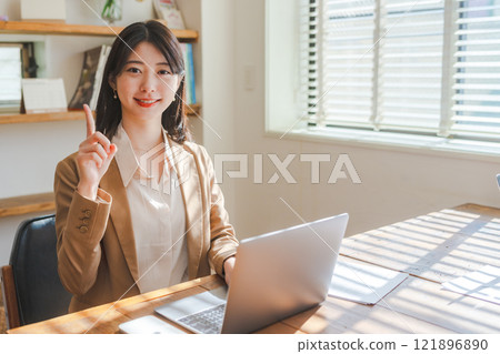 Portrait of a woman taken indoors 121896890