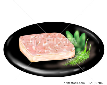 Illustration of pate de campagne Illustration of pate de campagne 121897069