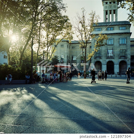 Montreuil Square, suburb of Paris, France Montreuil Square, suburb of Paris, France 121897304