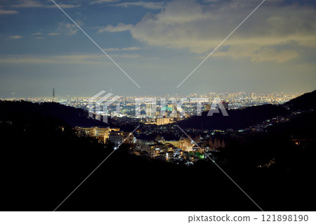 Night view of Osaka from Nashiro Night view of Osaka from Nashiro 121898190