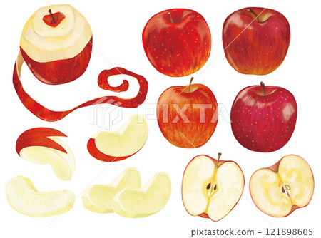 Hand drawn apple illustration Hand drawn apple illustration 121898605