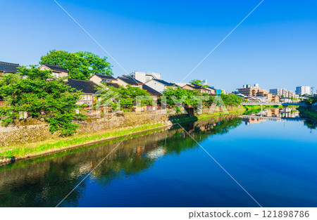 金澤大街茶屋街和淺野河 121898786