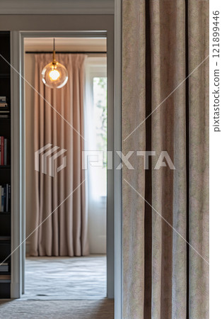 Elegant interior with soft lighting 121899446