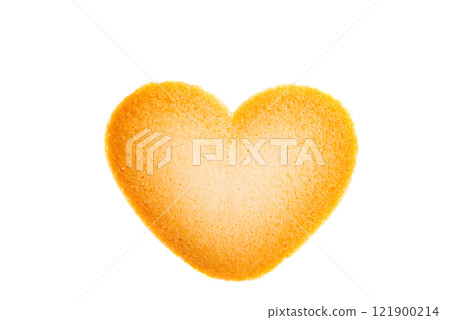 cookie heart isolated cookie heart isolated 121900214