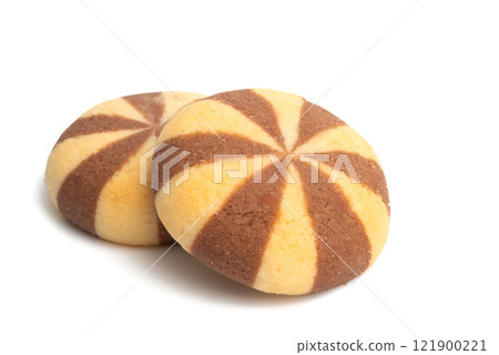 striped cookies isolated striped cookies isolated 121900221