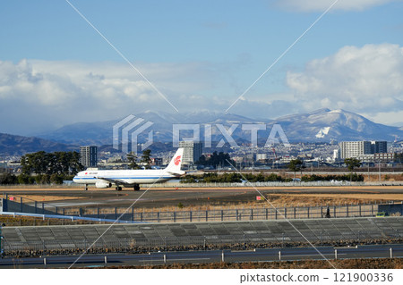 國航客機從仙台機場起飛 121900336