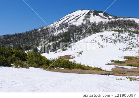 Snow-covered Oze, Hiuchigatake and Kumazawa Tashiro 121900397