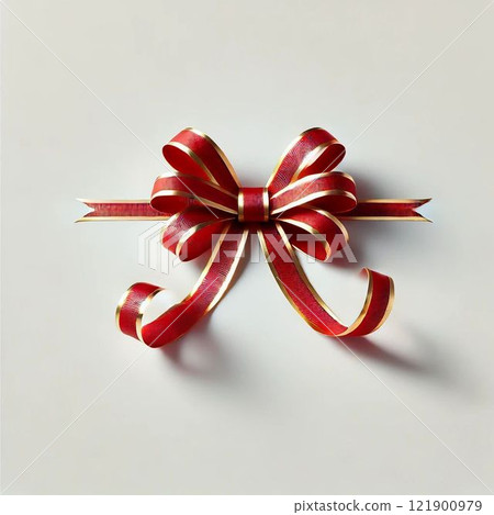 Gold-edged ribbon: a symbol of sophisticated gift-giving 121900979