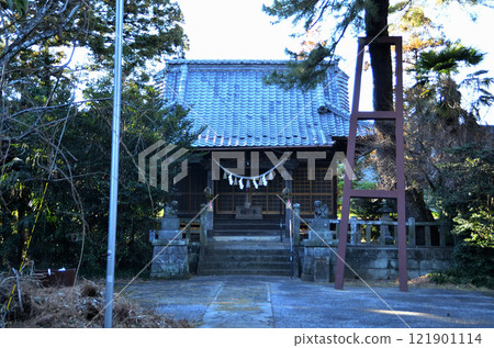 A pleasant visit to Kurishima Shrine in Kawamata, Meiwa-cho, Gunma Prefecture 121901114