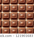 A tile of perfect sweetness: milk chocolate patterns 121901683