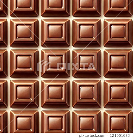 A tile of perfect sweetness: milk chocolate patterns 121901683