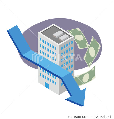 Falling real estate prices 121901971