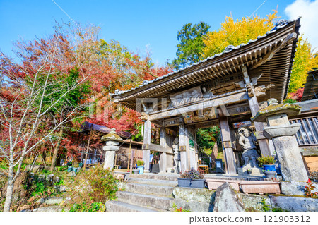 大分縣豐後高田市秋天的富貴寺 大分縣豐後高田市秋天的富貴寺 121903312