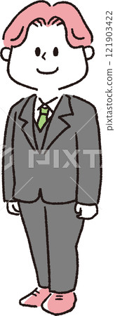 Men attending the entrance ceremony 121903422