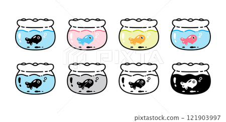fish icon goldfish glass jar bottle doodle cartoon character vector logo colorful illustration tuna symbol clip art design fish icon goldfish glass jar bottle doodle cartoon character vector logo colorful illustration tuna symbol clip art design 121903997