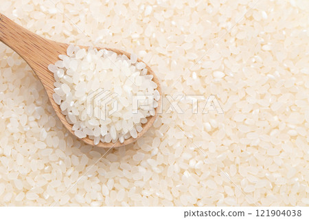 Non-glutinous rice, rice, copy space Non-glutinous rice, rice, copy space 121904038
