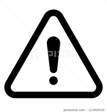 警告標記(驚喜標記,黑色) 警告標記(驚喜標記,黑色) 121904530