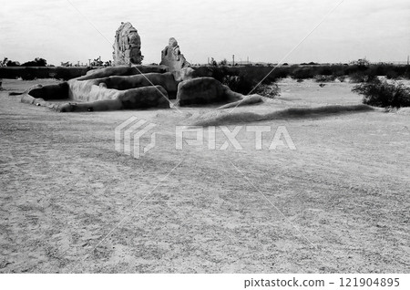 Casa Grande National Monument monochrome 121904895