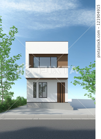 Housing image: Illustration of a detached house 121904915