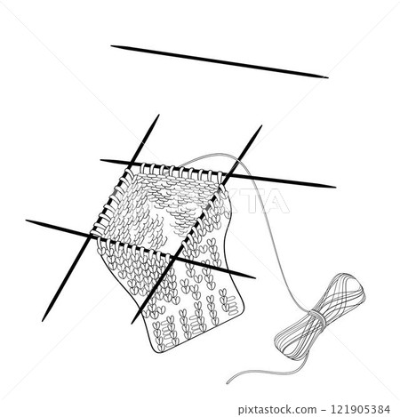 beginning of knitting on five needles 121905384
