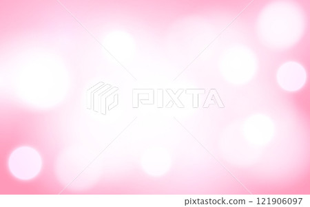 Soft Pink Bokeh Glow on a Dreamy Pastel Background. Abstract Romantic Light with Gentle 121906097