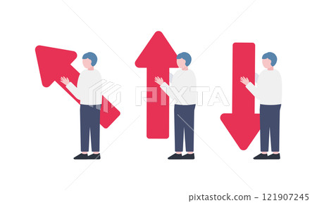 A man with an arrow A man with an arrow 121907245