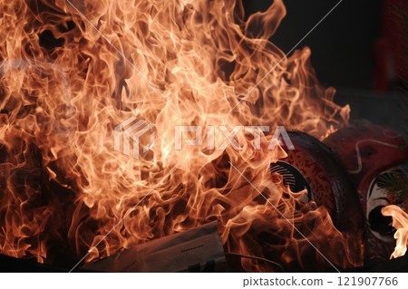 Ome Daruma Market Burning Ceremony 121907766