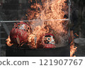 Ome Daruma Market Burning Ceremony 121907767