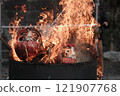 Ome Daruma Market Burning Ceremony 121907768