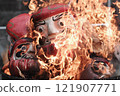 Ome Daruma Market Burning Ceremony 121907771